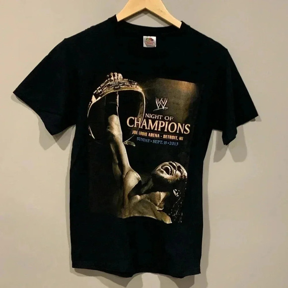 WWE Night of Champions 13’  Joe Louis Arena T-Shirt - Picture 1 of 4